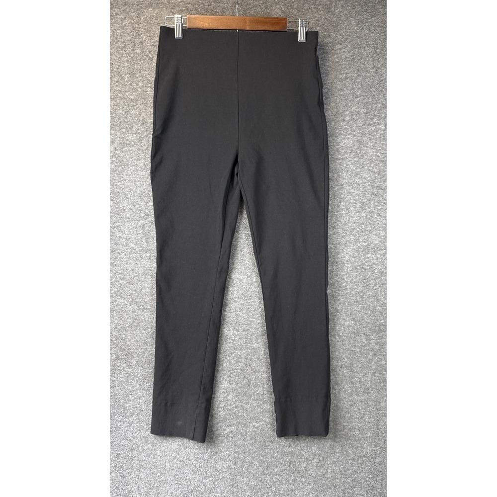 Jean-Pierre Klifa Slim Ankle Pants Women S Black Pull On Chambray Career Manager
